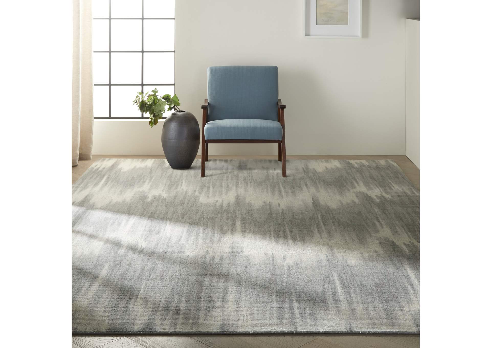 Calvin Klein Home Gradient GDT02 Grey 8'x10' Rug,Nourison