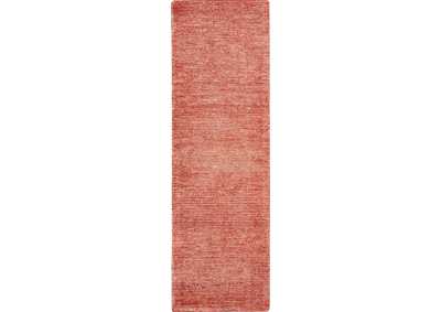 Image for Nourison Weston WES01 Red 8' Runner Textured Hallway Rug