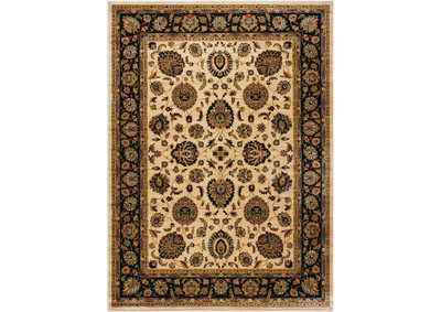 Image for Nourison Delano DEL01 White and Black 8'x11' Rug