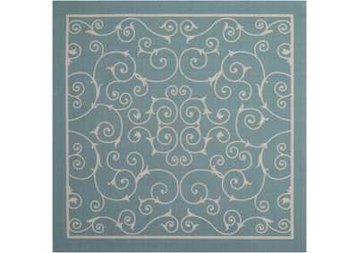 Image for Nourison Home & Garden RS019 Blue 5' Square Area Rug