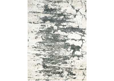 Image for Nourison Maxell MAE07 Grey and White 4'x6' Area Rug