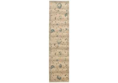 Image for Nourison Silk Elements SKE28 Beige 10' Runner Hallway Rug
