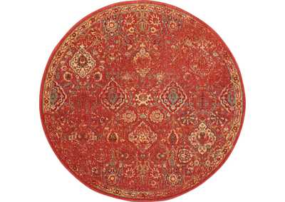 Image for Nourison Somerset ST90 Red 6' Round Oriental Area Rug