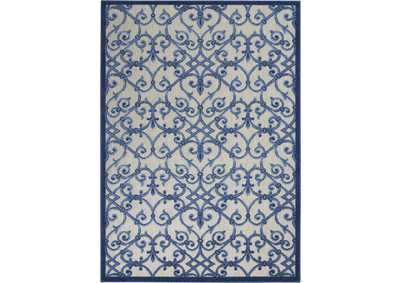 Image for Nourison Aloha 4'x6' Blue Patio Area Rug