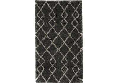 Image for Nourison Martil 2'x4' Charcoal Tribal Moroccan Shag Rug