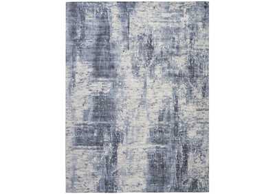 Image for kathy ireland Home Safari Dreams KI372 Slate Blue and White 9'x12' Oversized Rug