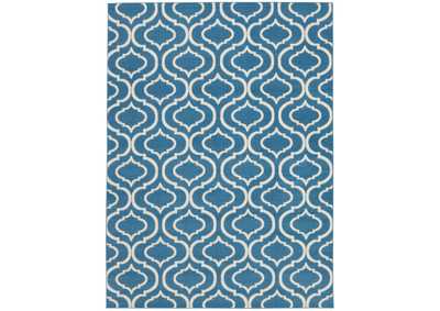 Image for Nourison Jubilant JUB19 Blue 5'x7' Moroccan Area Rug