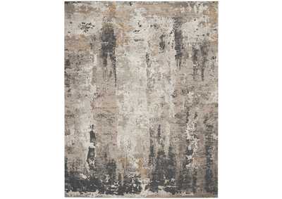 Image for Nourison Tangra 9'x12' Cream Grey Area Rug