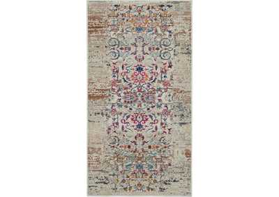 Image for Nourison Vintage Kashan 2' X 4' Ivory Multicolor Boho Area Rug