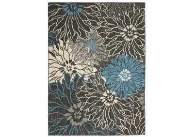 Image for Nourison Passion 5' x 7' Charcoal and Blue Area Rug