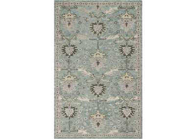 Image for Nourison Jazmine JAZ02 Seafoam Green 5'x8' Persian Area Rug