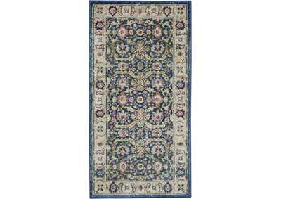Image for Nourison Ankara Global ANR13 Navy Blue Multicolor Persian Area Rug