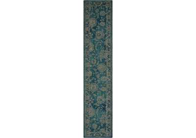 Image for Nourison 2020 NR202 Teal 11' Runner Area Rug