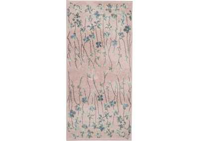 Image for Nourison Tranquil 2'x4' Pink Floral Small Rug