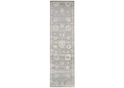 Image for Nourison Luminance LUM06 Grey 8' Runner Hallway Rug