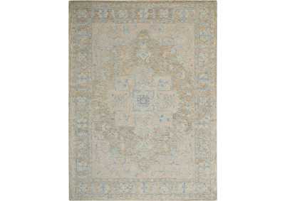 Image for Nourison Jazmine JAZ01 Grey and Blue 9'x12' Oversized Wool Rug