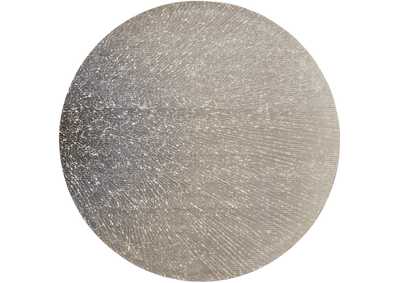 Image for Nourison Twilight TWI12 Grey and White 8' Round Large Rug