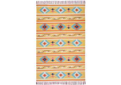 Image for Nourison Baja BAJ03 Yellow 4'x6' Southwestern Area Rug