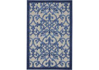 Image for Nourison Aloha 3'x4' Blue Patio Area Rug