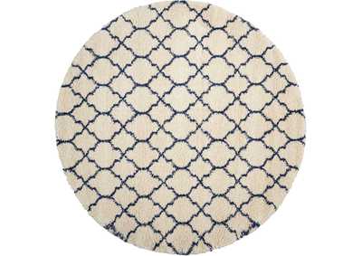 Image for Nourison Amore AMOR2 Blue and Ivory 8' Round Rug