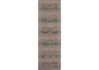 Image for Nourison Vintage Kashan VKA01 Grey Multicolor 6' Runner Hallway Rug