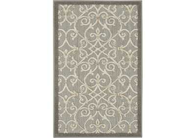 Image for Nourison Aloha 3'x4' Grey Patio Area Rug