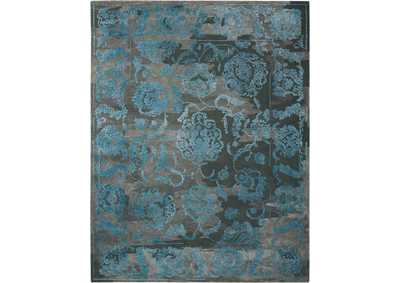 Image for Nourison Opaline OPA12 Black and Blue 10'x14' Oversized Rug