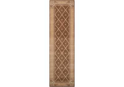 Image for Nourison Ashton House AS03 Beige 6' Runner Hallway Rug