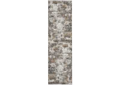 Image for Nourison Tangra 8' Runner Grey Multi Area Rug