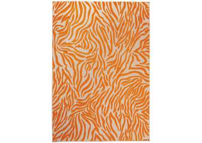 Image for Nourison Aloha ALH04 Orange 8'x11' Oversized Indoor-outdoor Rug