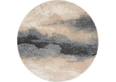 Image for Nourison Maxell MAE06 Grey and Ivory 4' Round Area Rug