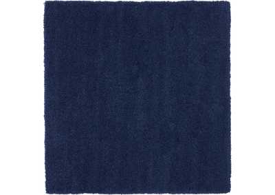 Image for Nourison Malibu Shag MSG01 Dark Blue 7' Square Rug