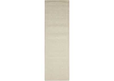 Image for Nourison Westport WP32 White 8' Runner Hallway Rug