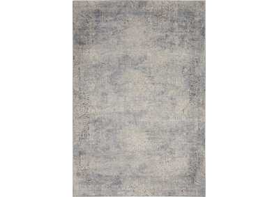 Image for Nourison Rustic Textures RUS09 Ivory and Slate Blue 5'x7' Area Rug