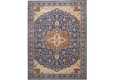 Image for Nourison Lagos LAG01 Blue Multicolor 8'x12' Oversized Low-pile Rug