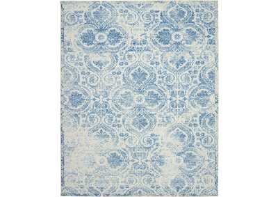 Image for Nourison Jubilant JUB05 Teal Blue 8'x10' Large Low-pile Rug