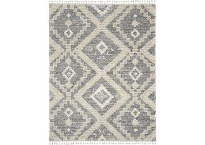 Image for Nourison Oslo Shag OSL02 8'x11' Large Charcoal Grey Scandinavian Shag Rug