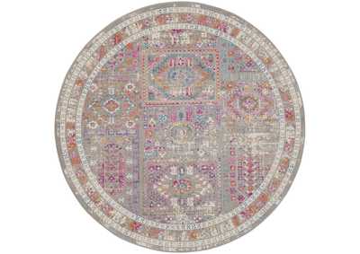 Image for Nourison Passion 8' Round Grey Multicolor Area Rug