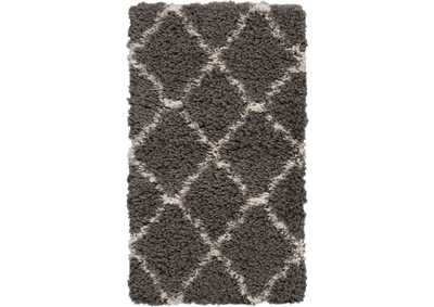 Image for Nourison Luxe Shag 2' X 4' Dark Grey Plush Area Rug