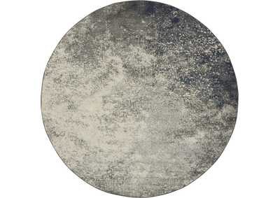 Image for Nourison Passion 8' Round Charcoal and Ivory Area Rug