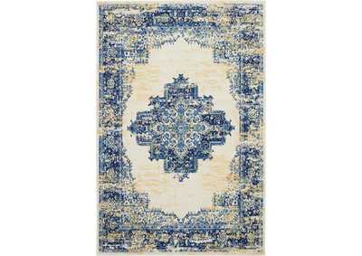 Image for Nourison Grafix GRF14 White and Blue 6'x9' Area Rug