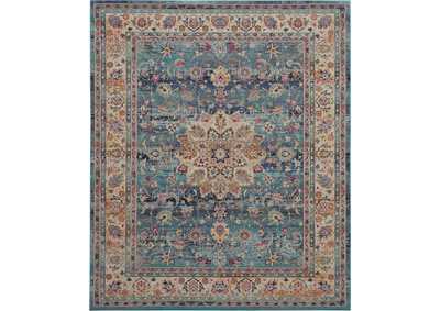 Image for Nourison Vintage Kashan VKA01 Blue Multicolor 9'x12' Rug
