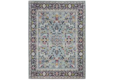 Image for Nourison Ankara Global ANR14 Light Blue Multicolor 4'x6' Persian Area Rug