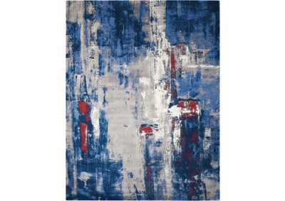 Image for Nourison Twilight TWI20 Grey and Blue 12'x15' Oversized Rug