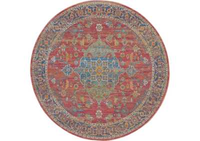 Image for Nourison Ankara Global ANR01 Multicolor 6' Round Persian Area Rug