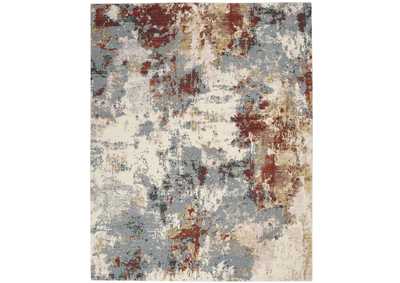 Image for Nourison Artworks ATW01 Grey and Red 8'x10' Abstract Area Rug