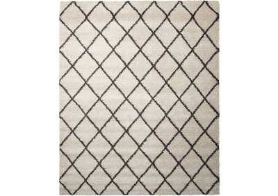 Image for Nourison Brisbane BRI08 White and Black 8'x10' Rug