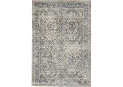 Image for Malta by kathy ireland Home MAI12 Ivory/Blue 4'x6' Area Rug