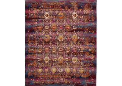 Image for Nourison Vintage Kashan VKA03 Burgundy Multicolor 9'x12' Rug