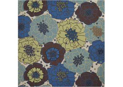 Image for Nourison Home & Garden RS021 Blue 9' Square Rug